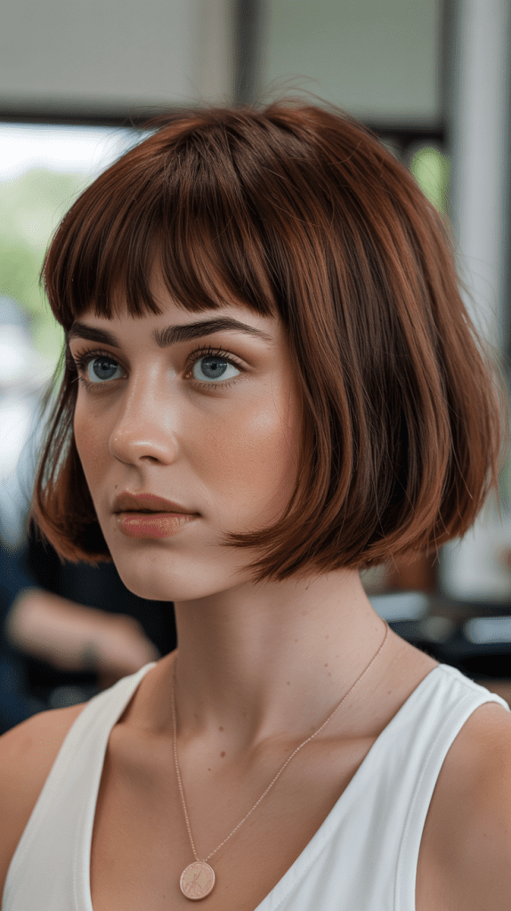 Graduated Bob with Baby Bangs