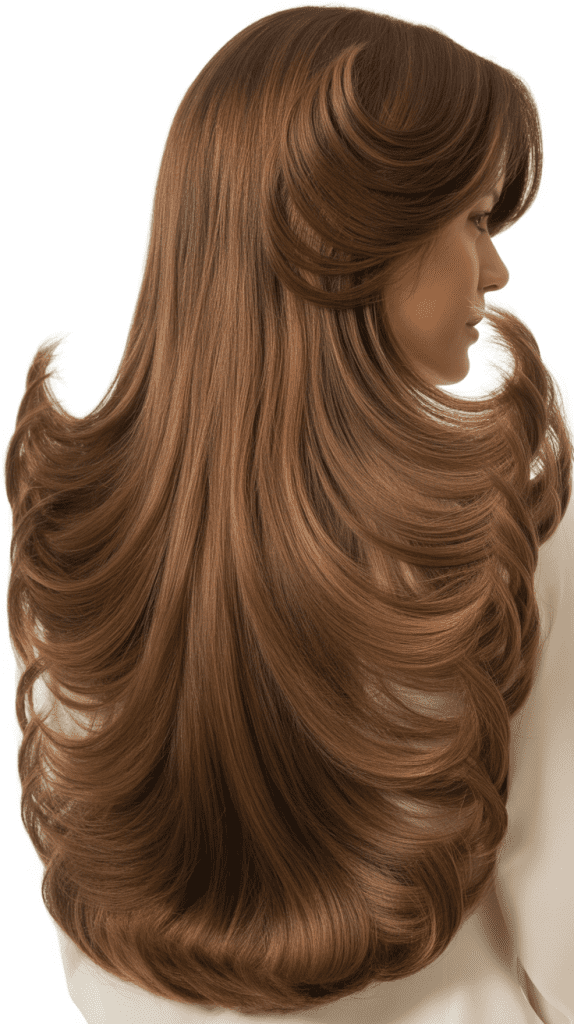 U-Shape Layers with Hair Extensions