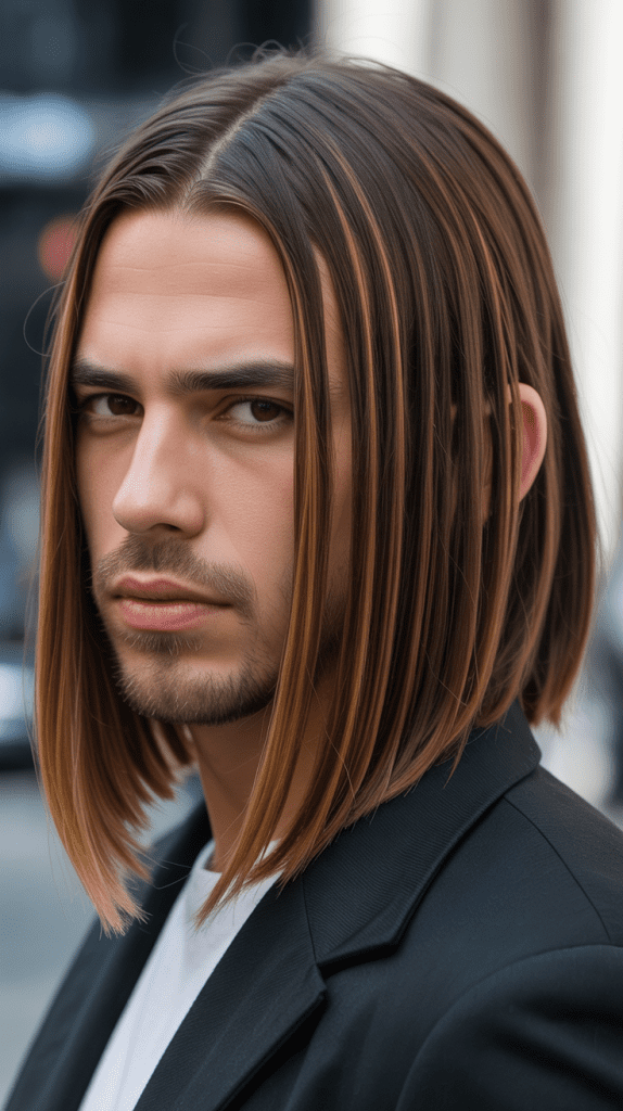 Caramel Highlights for Straight Hair