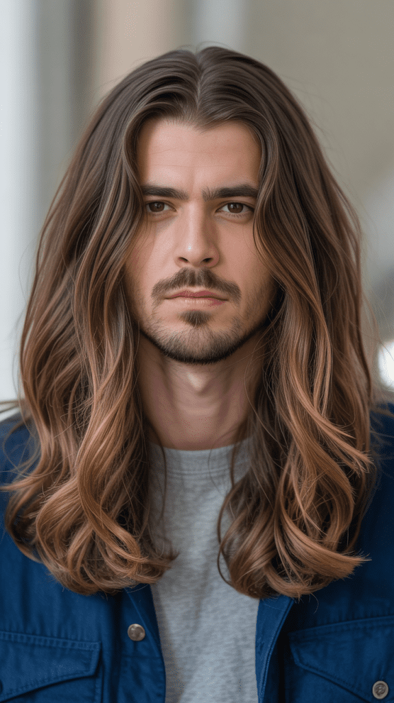 Caramel Highlights with Long Hair