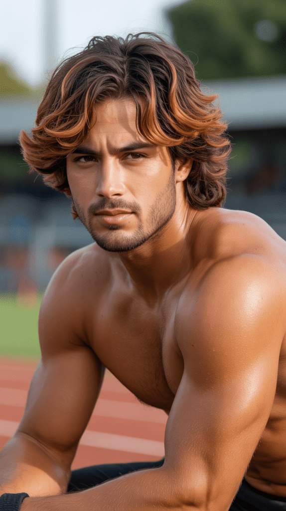 Caramel Highlights with Athletic/Active Lifestyle Consideration