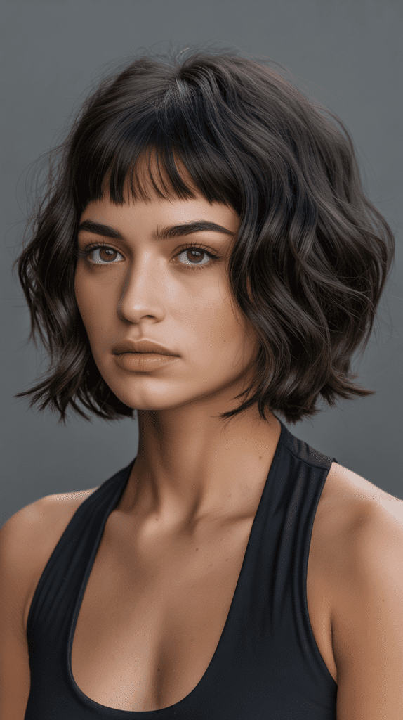 Layered Bob with Micro Bangs