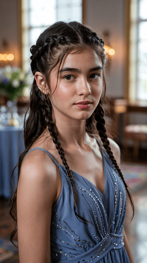 Double Side Braids Meeting Back