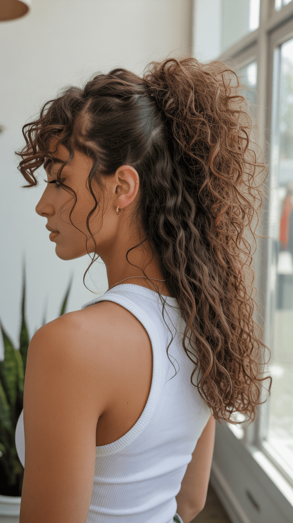 Half Up Ponytail with Volume