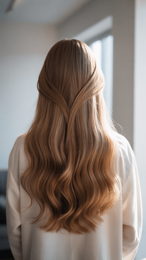 V-Cut with Subtle Balayage Highlights