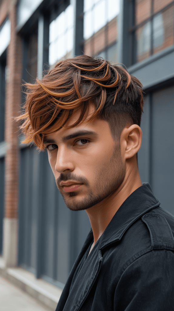 Caramel Highlights with Textured Crop
