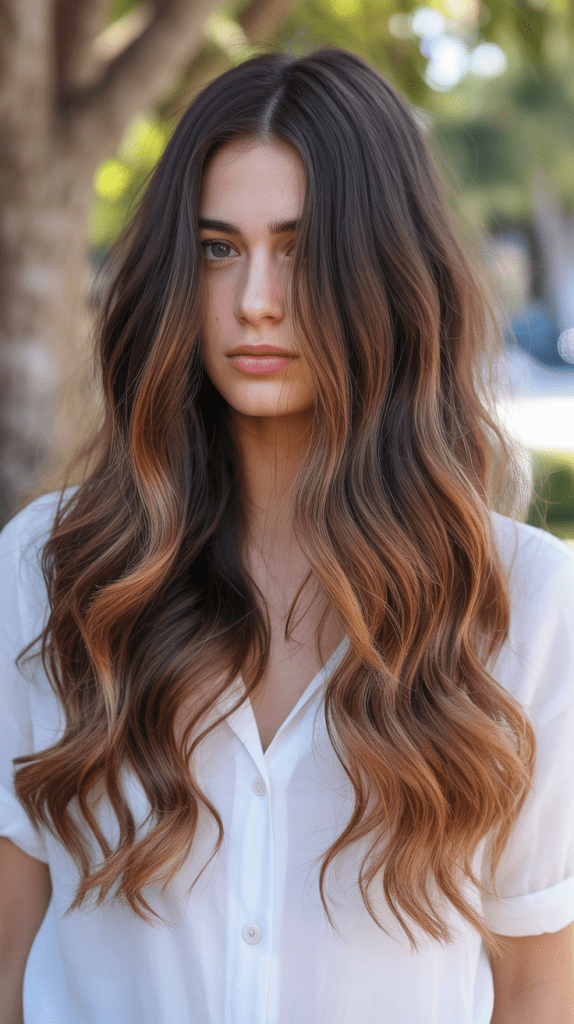 Caramel Ombre on Waves