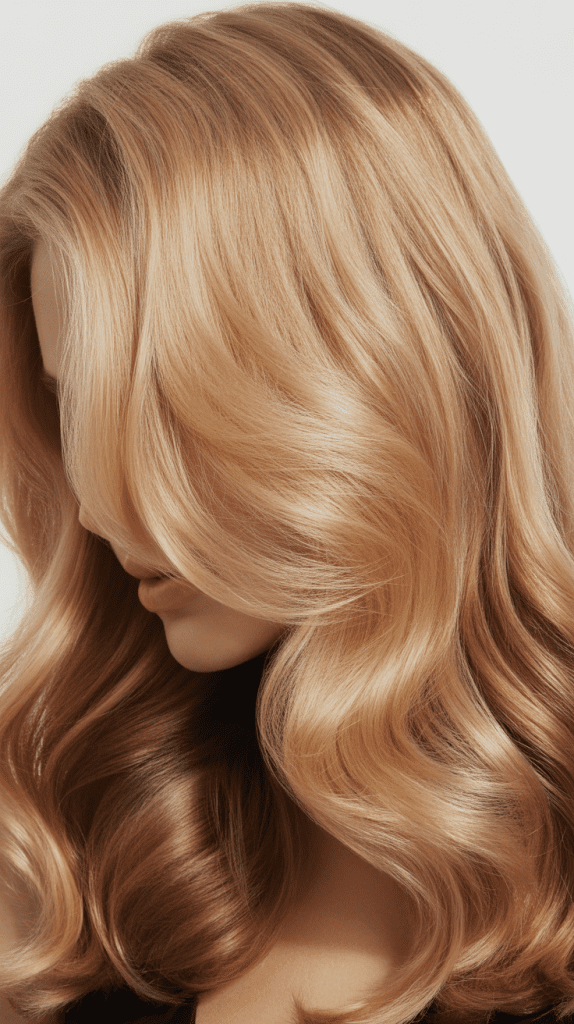 Champagne Blonde with Mocha Lowlights