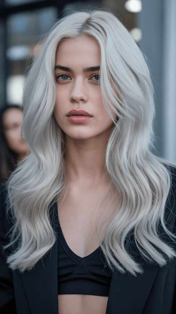 Platinum Blonde with Silver Undertones