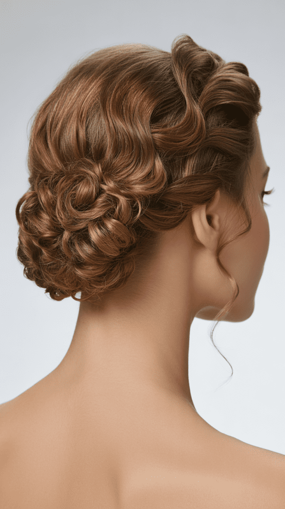 Low Curly Chignon