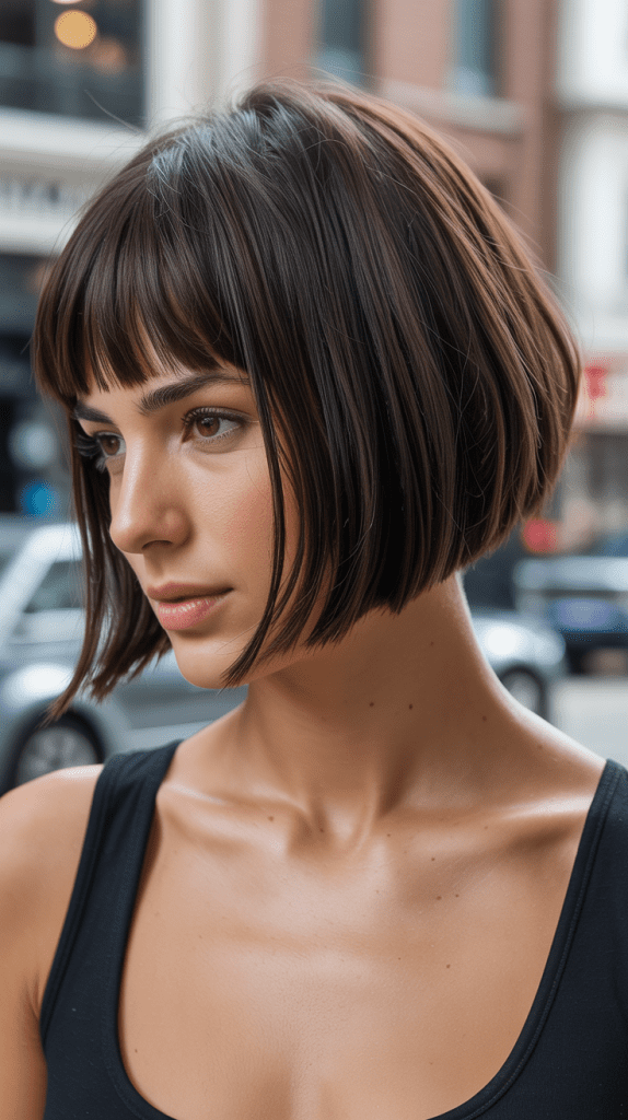 Inverted Bob with Full Bangs