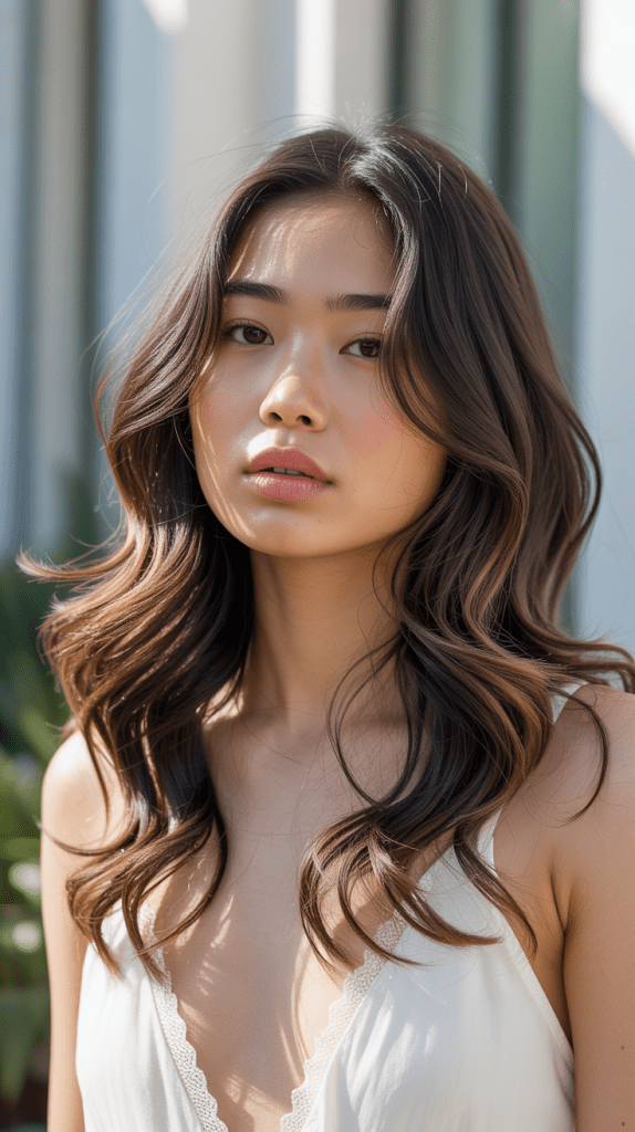 Collarbone-Skimming Front Layers