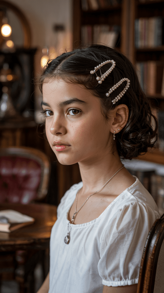 Half Up with Hair Accessories