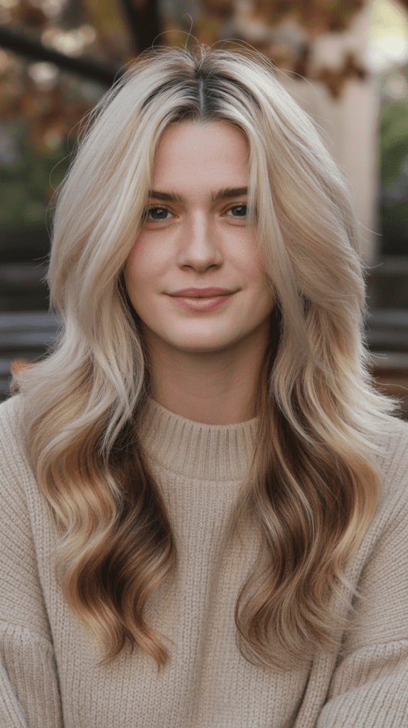 Vanilla Blonde with Cinnamon Lowlights