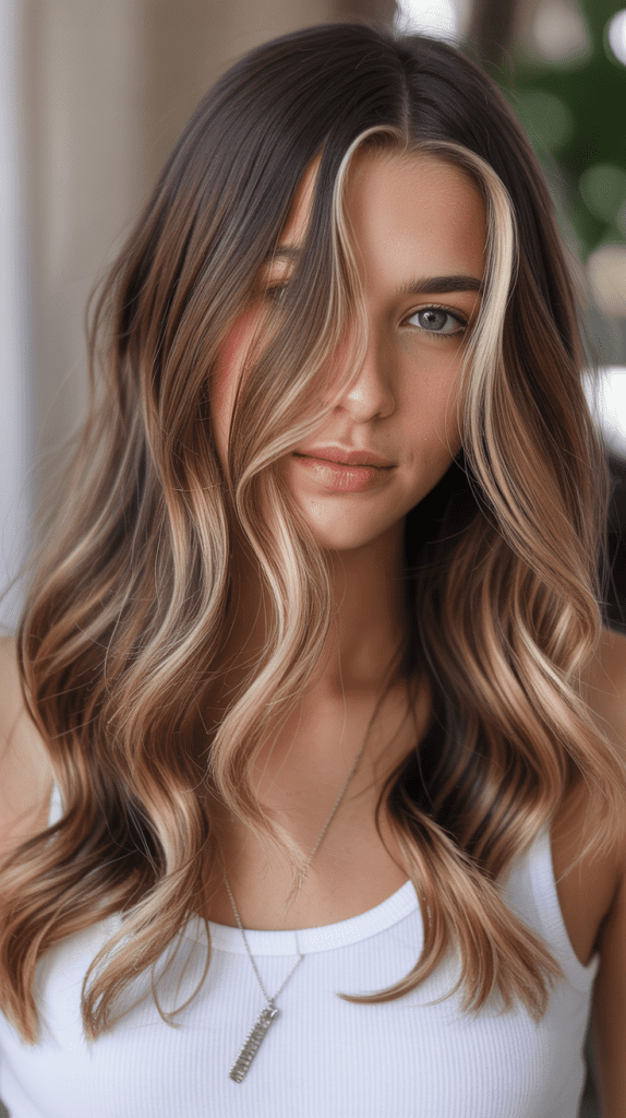 Peekaboo Blonde Underneath Layers