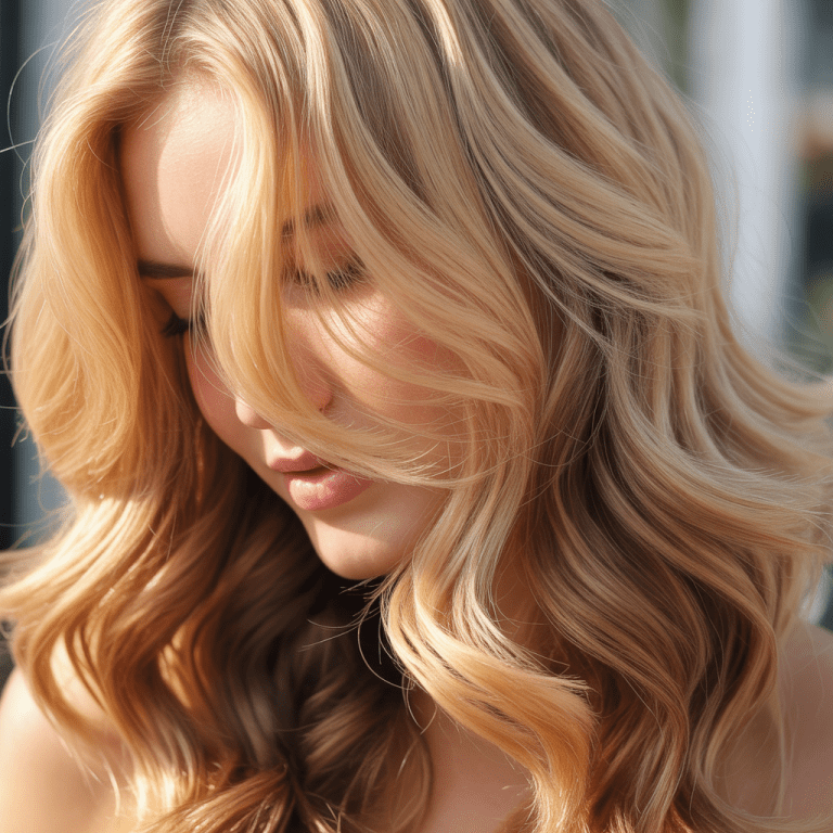 Stunning Blonde Hair with Brown Lowlights
