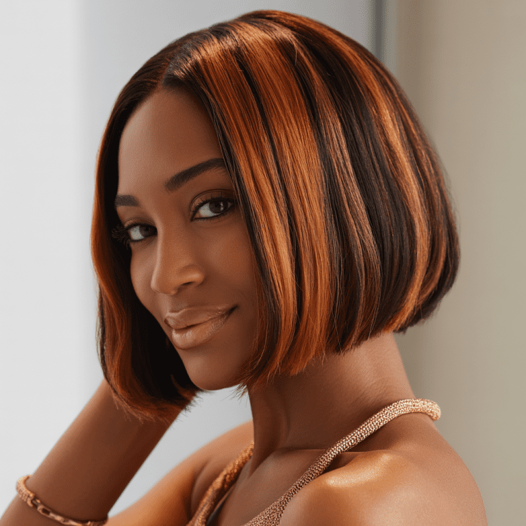 Stylish Fall Hair Colors for Black Women with Bob Haircuts