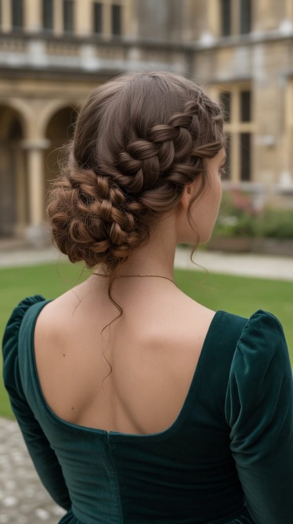 Dutch Braided Updo for Curls