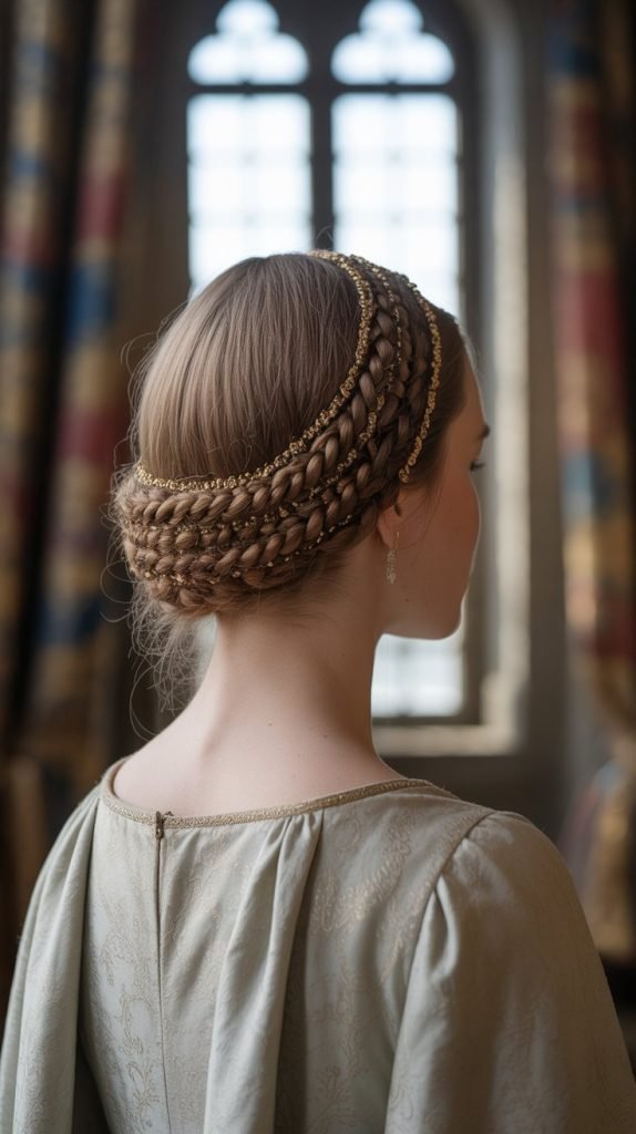 7. Wrapped Braided Chignon