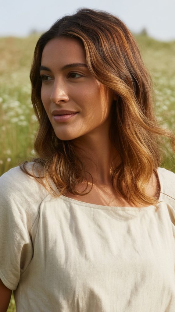 Caramel Highlights for Warm Undertones