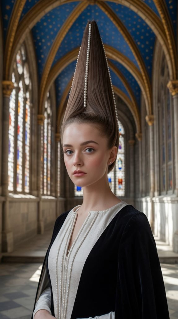 8. The Gothic Pointed Bun