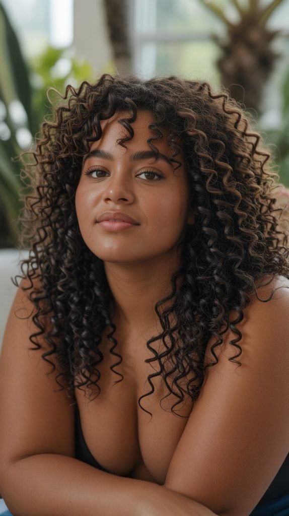 Curly Hair with Twist Out