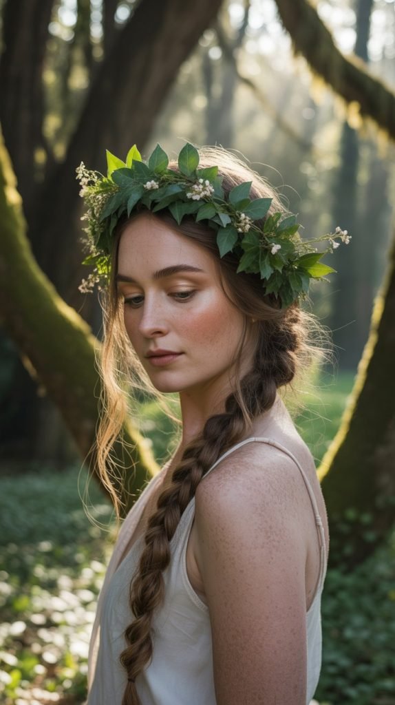 Low Ponytail with Flower Trail