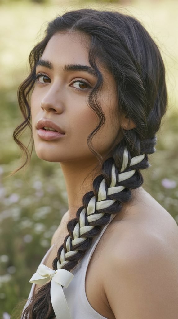 The Four-Strand Braid with Ribbon