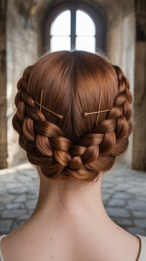 27. The Crossed Braids with Central Bun