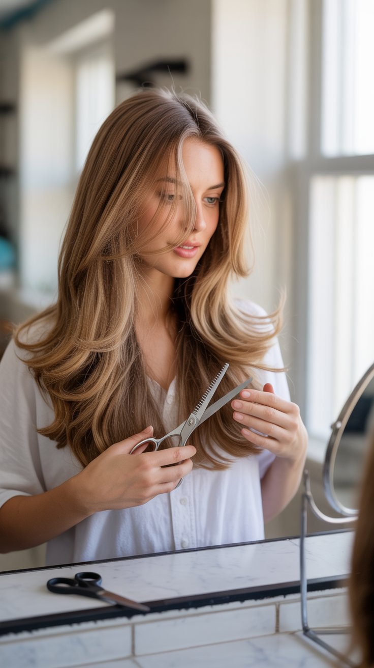 Beautiful Butterfly Haircuts for Curly Long Hair