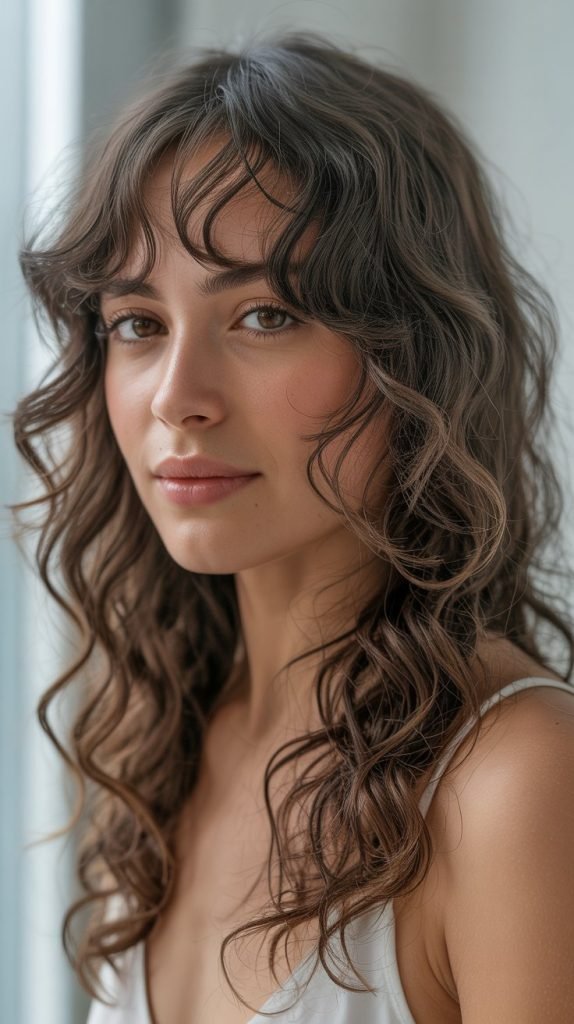 9. Butterfly Bangs Combination