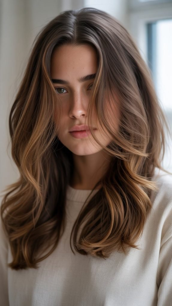 Adding Lowlights for Depth Between Caramel Highlights