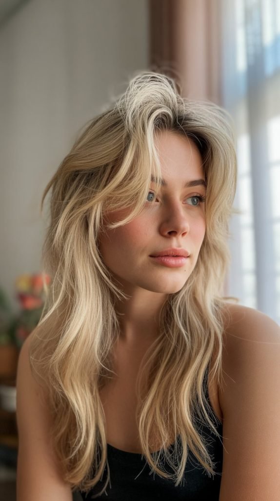 Textured Butterfly Cut with Shaggy Elements