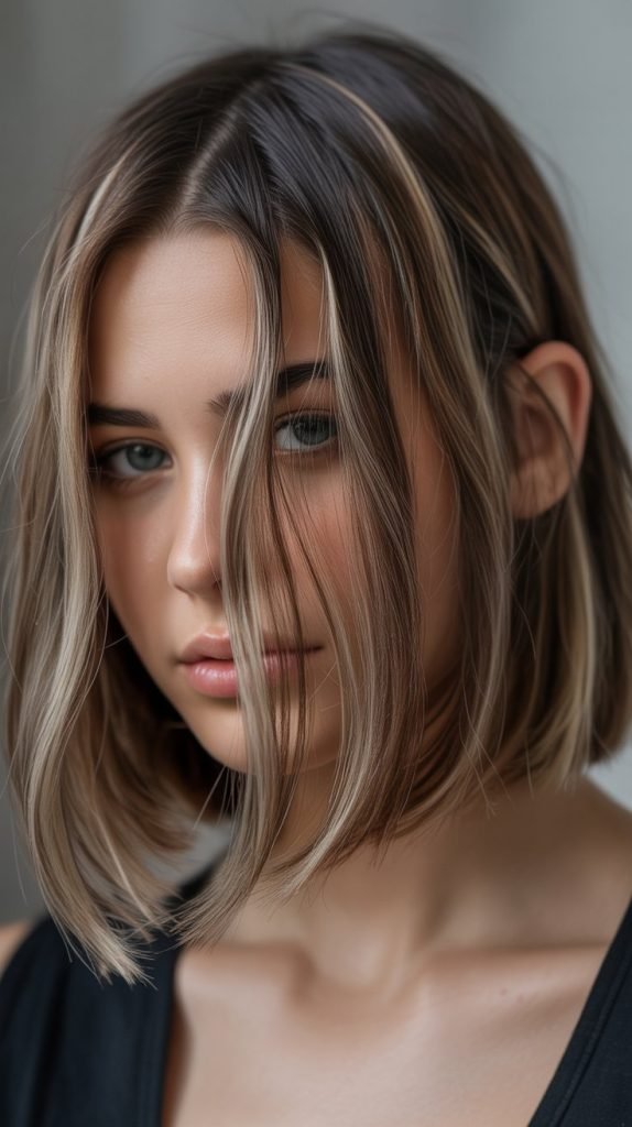 Long Bob with Highlights and Lowlights