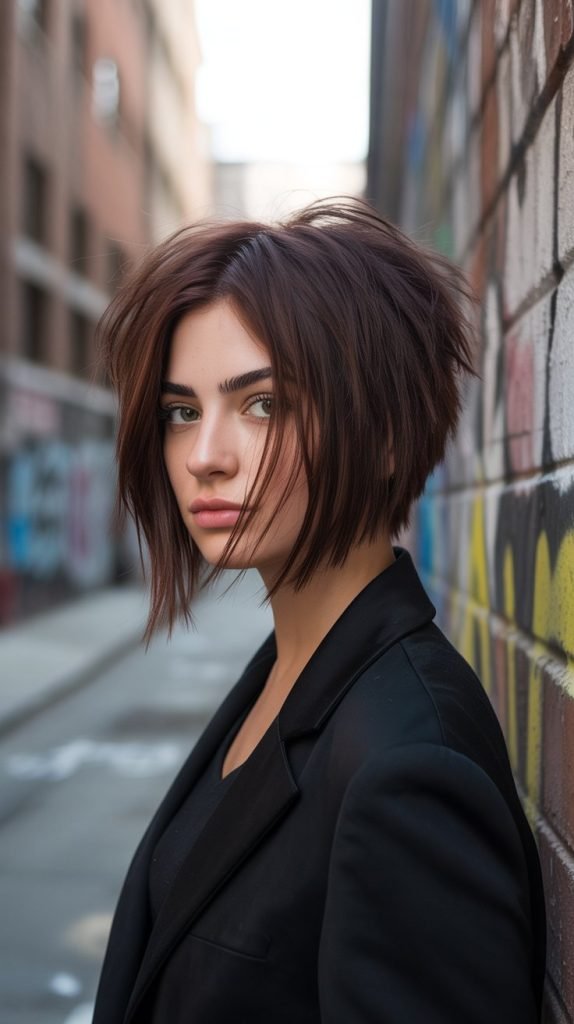  Angled Bob with Bangs