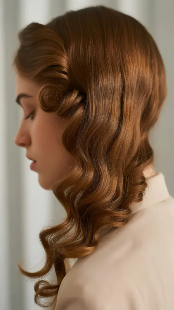 Renaissance Side Swept Curls
