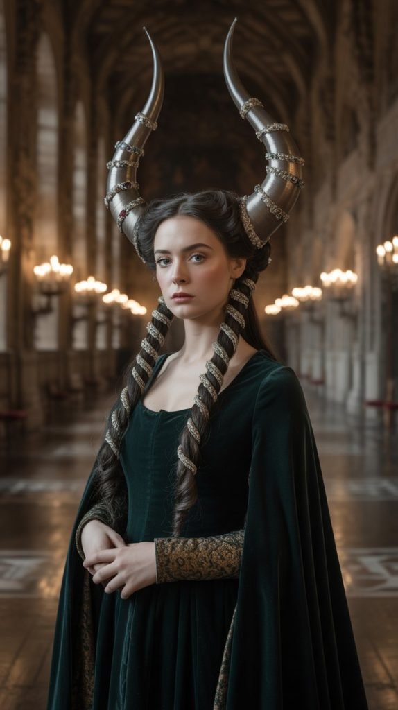 14. The Horned Headdress Updo