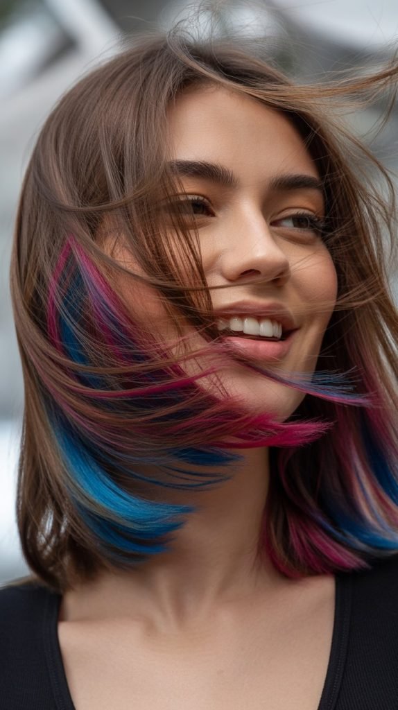 Butterfly Cut with Peek-a-Boo Highlights