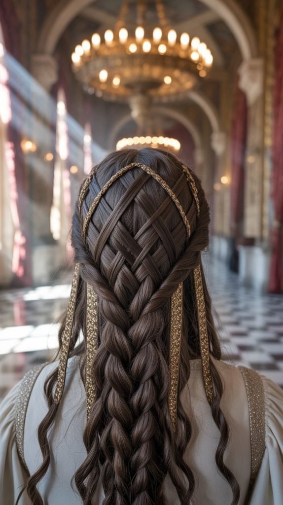 9. Criss-Cross Braided Updo
