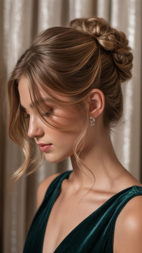  Side-Swept Twisted Updo