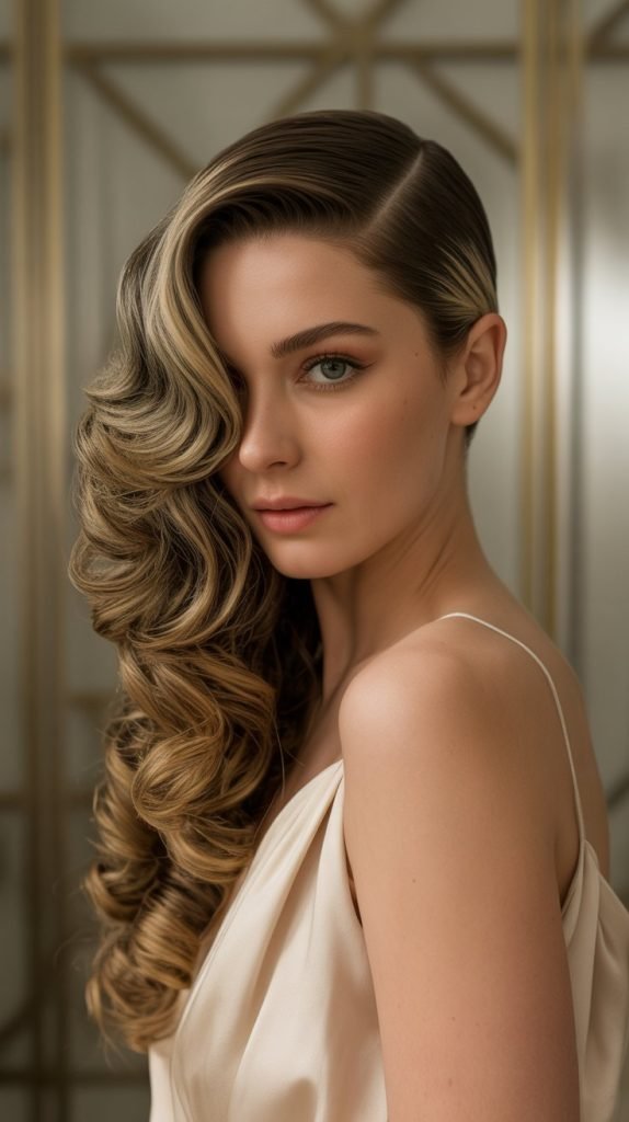 14. Butterfly Cut with Deep Side Part