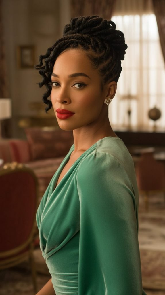 23. Rolled Updo Style