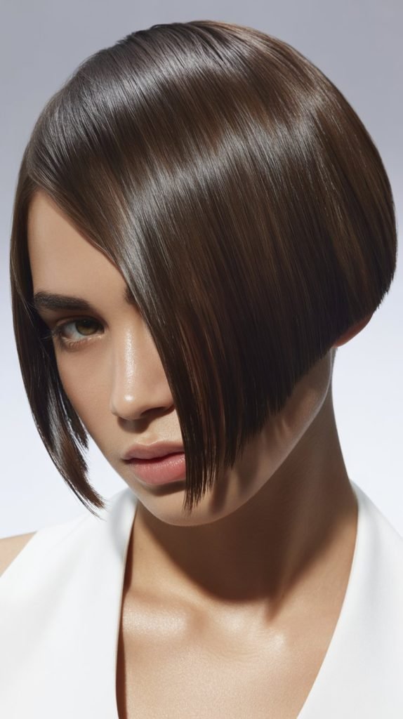 Asymmetrical Bob with Sharp Angles