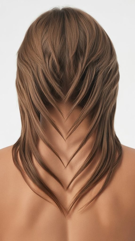 Butterfly Cut with V-Shaped Back