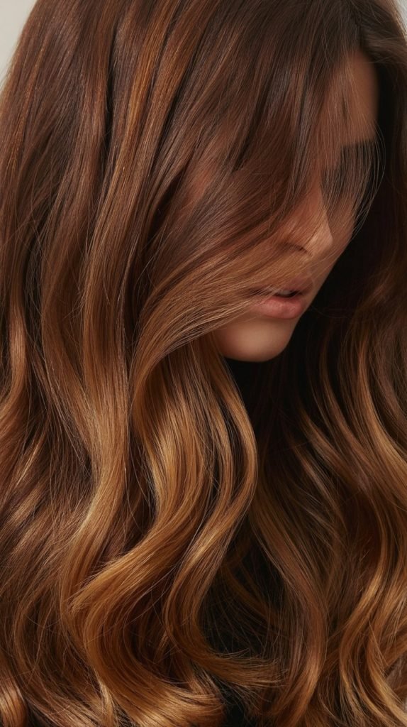 Blended Caramel Balayage for Natural Look