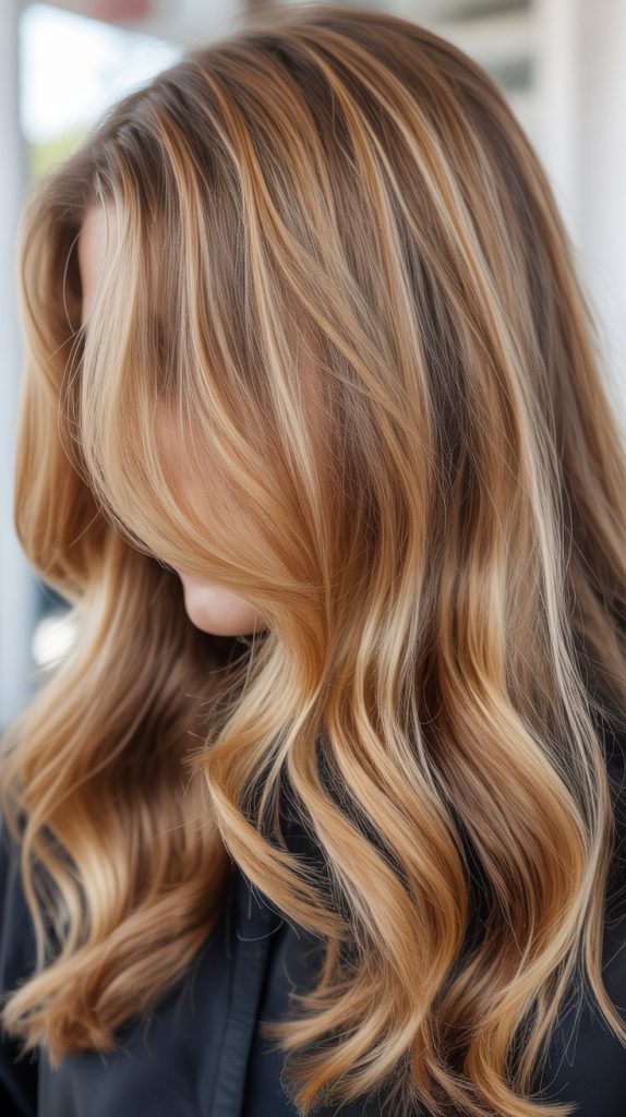 Blonde with Reverse Caramel Balayage