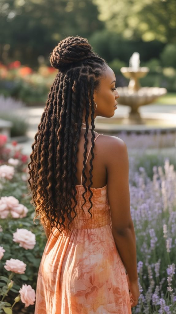 13. Half-Up Twisted Style