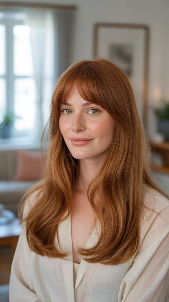 Curtain Bangs Butterfly Combination