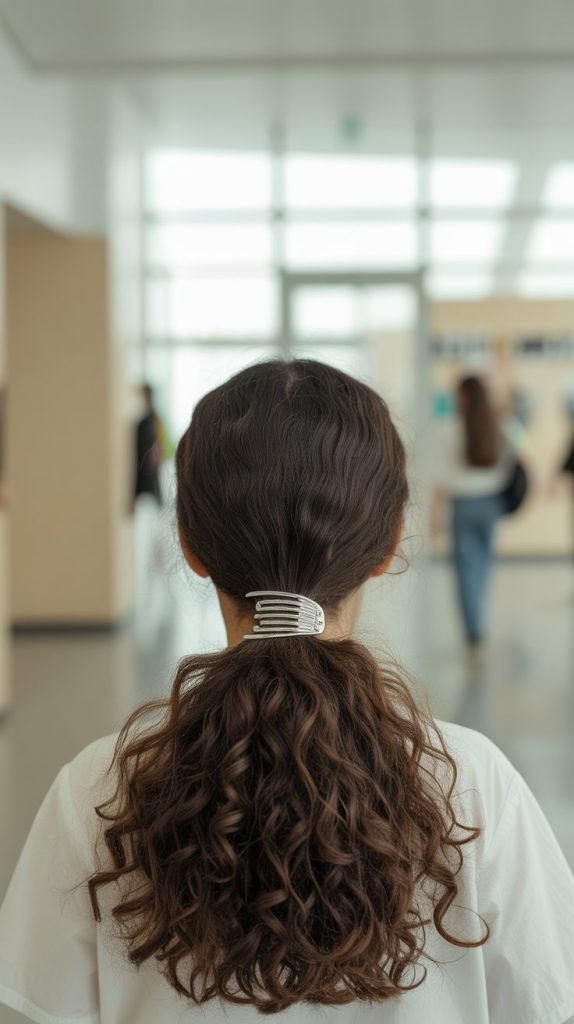 25. Wrapped Ponytail with Clip Base