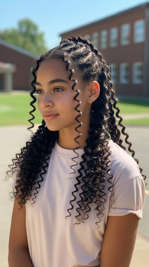  Curly Waterfall Twist